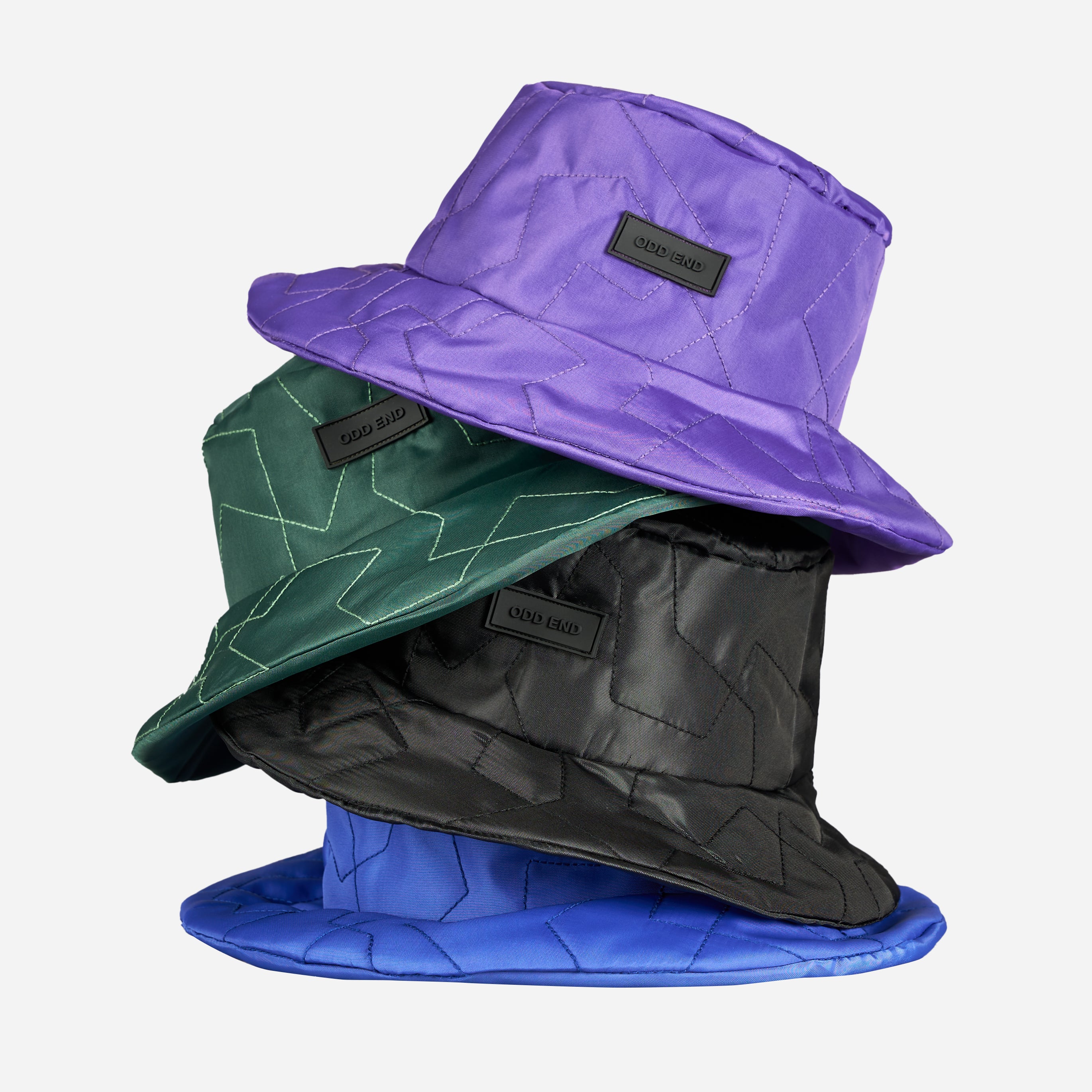 TCF Quilted Bucket Hat, Forest Green