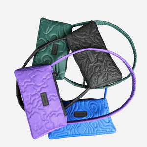 TCF Quilted Shoulder Bag, Purple