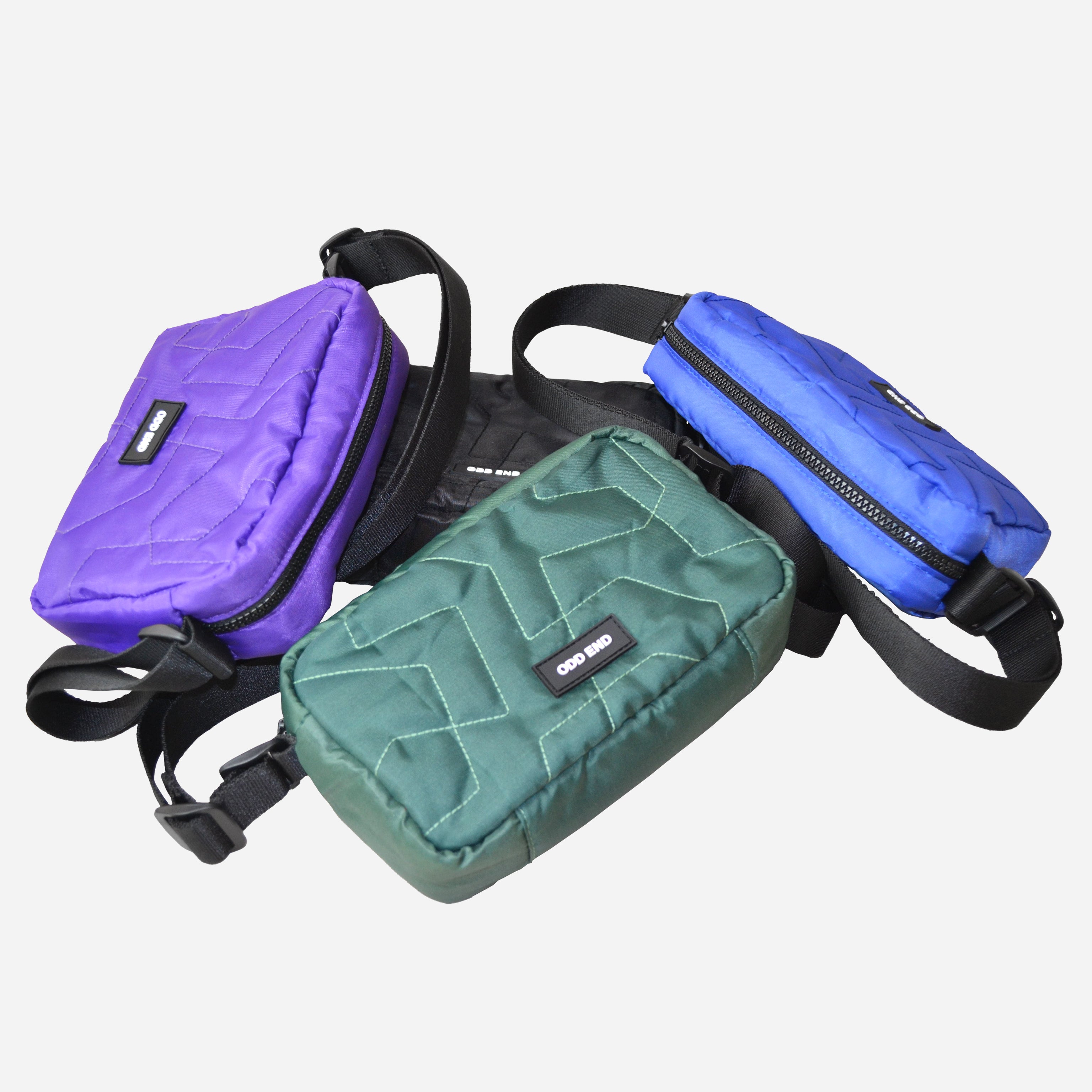 TCF Quilted Crossbody Bag, Purple