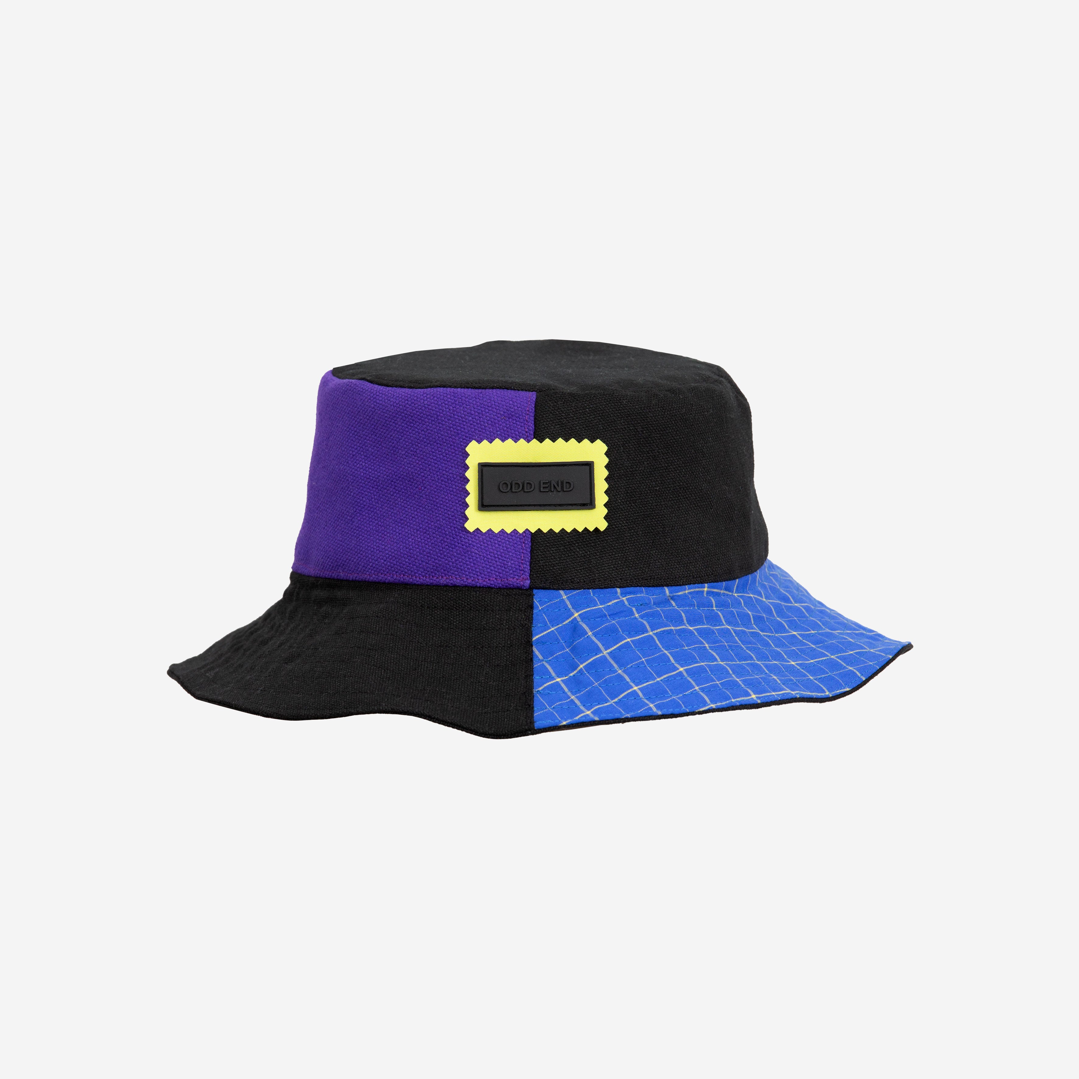 4YOU Reversible Bucket Hat, Black Blue Purple